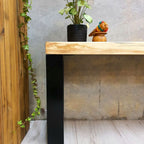 2.6m "Bungalow" TV Entertainment Unit Solid Raintree Wood Adjustable Length [1.6m to 2.6m]