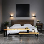 3.2m "Bungalow" Adjustable Length TV Entertainment Unit Solid Raintree Wood [1.9m to 3.2m]