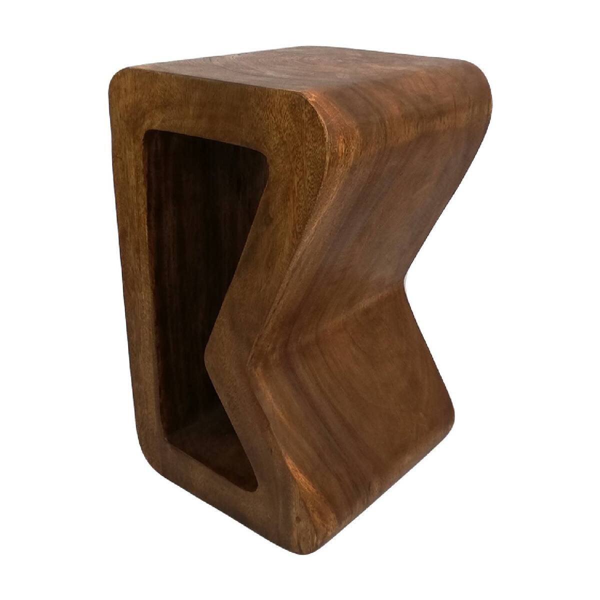 B Shape Raintree Wood Side/Corner Table/Planet Stand/Bar Stool (Natrual Finish)