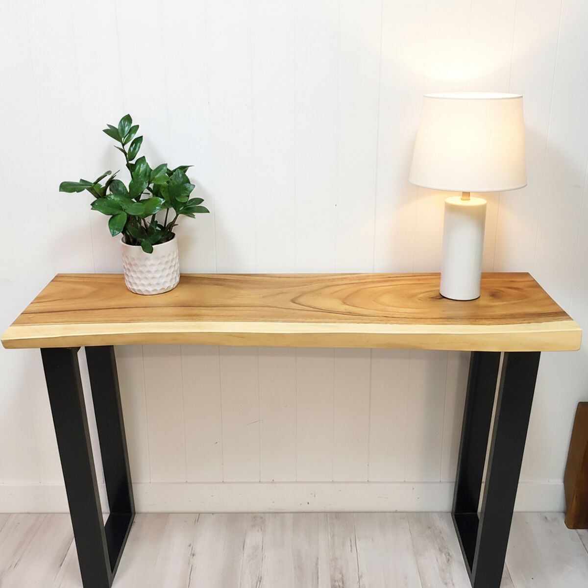 [120cm] "Bungalow" Console/Hallway Table Live Edge Solid Raintree Wood