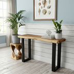 [100cm] "Bungalow" Console/Hallway Table Live Edge Solid Raintree Wood