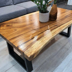 "Rockley" Coffee Table 1.2m Live Edge Raintree Wood