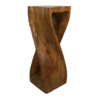 Twisted Stool 76cm Raintree Wood Side Table/Corner Table/Bar stool Natural finish