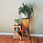 Twisted Stool 76cm Raintree Wood Side Table/Corner Table/Bar stool Natural finish