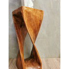 Twisted Stool 76cm Raintree Wood Side Table/Corner Table/Bar stool Natural finish