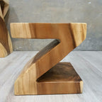"Z" Shape 25cm Plant Stand/Stool/Side Table/Corner Table Raintree Wood