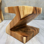 "Z" Shape 25cm Plant Stand/Stool/Side Table/Corner Table Raintree Wood