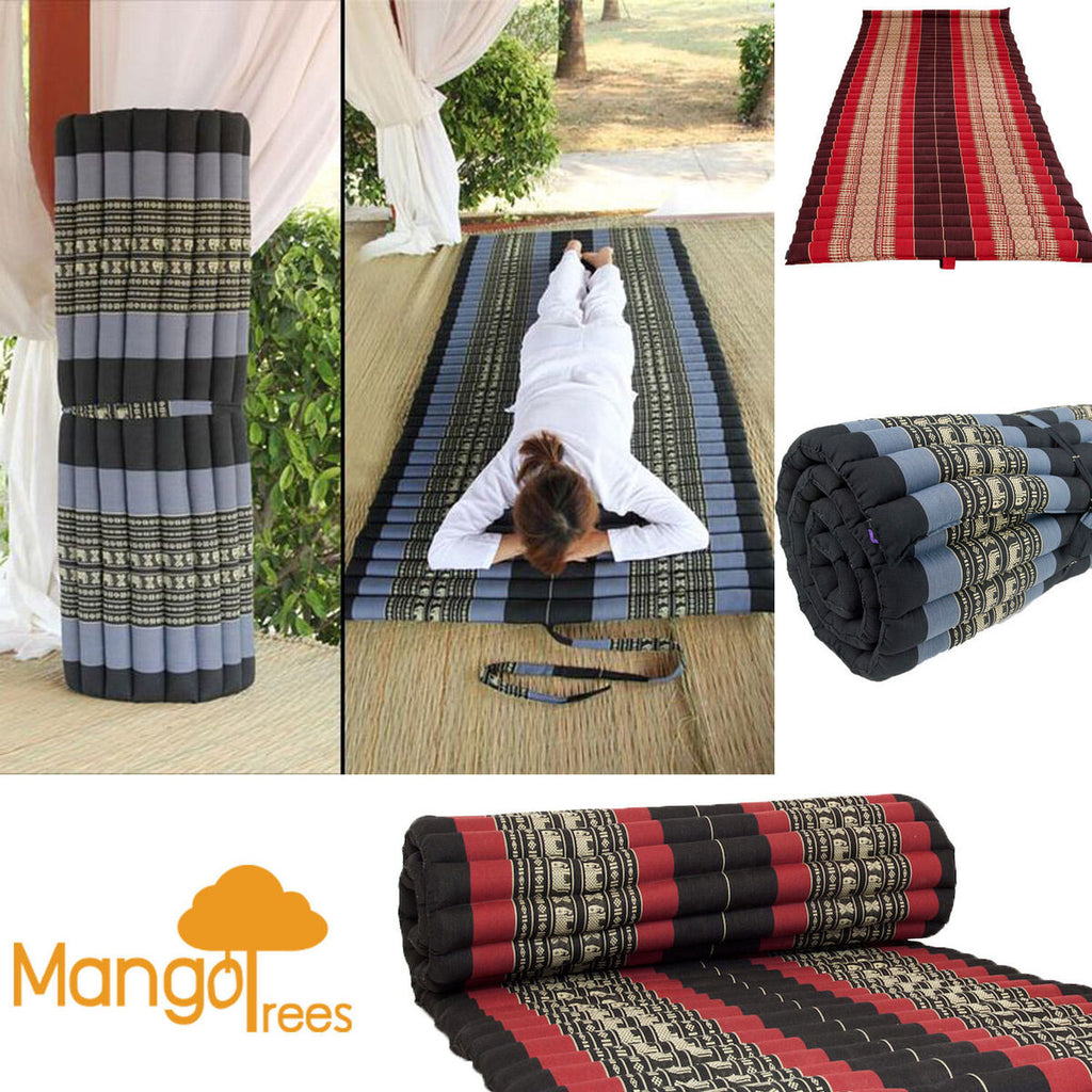 Roll Up Foldable Mattress + Pillow Block Set