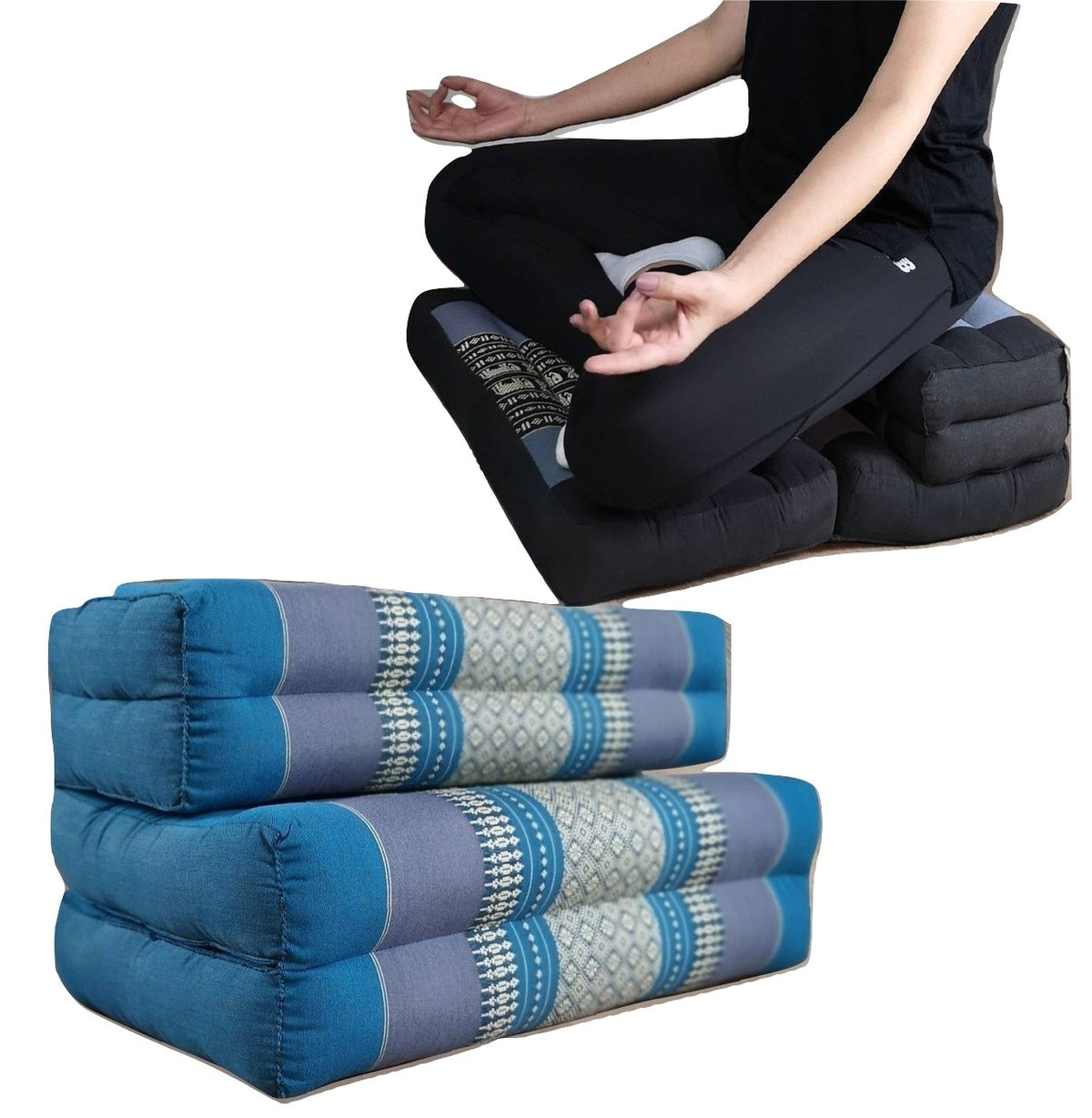 3-Fold Portable Zafu&Zabuton Meditation Cushion