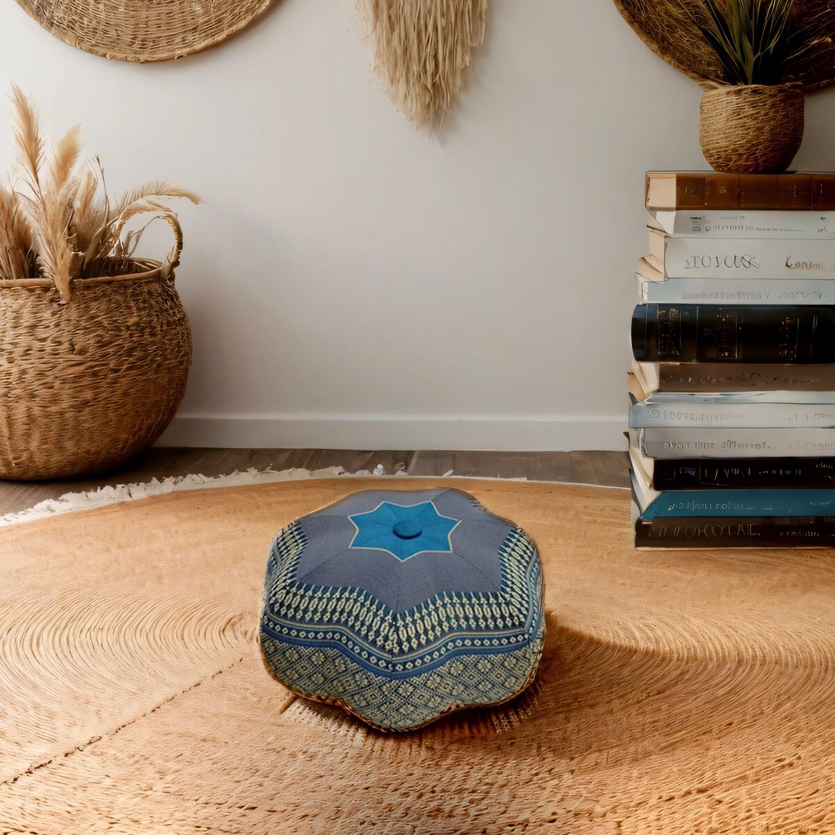 32x12 cm 7-Petal Pocket Ergo-Design Zafu Meditation Cushion