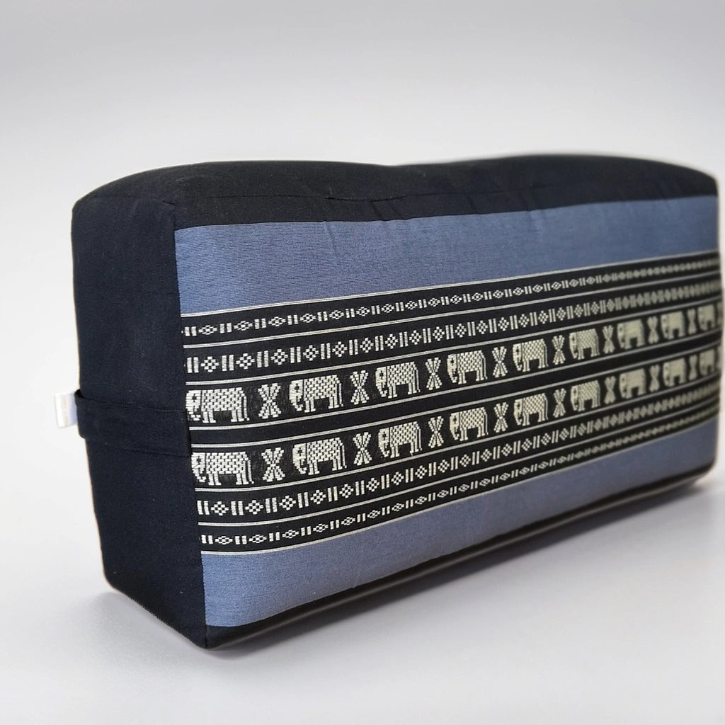 Oblong Meditation Cushion/ Yoga Bolster Prop Kapok Filled