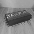 Oblong Meditation Cushion/ Yoga Bolster Prop Kapok Filled