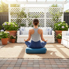 Oblong Meditation Cushion/ Yoga Bolster Prop Kapok Filled