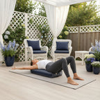 Oblong Meditation Cushion/ Yoga Bolster Prop Kapok Filled
