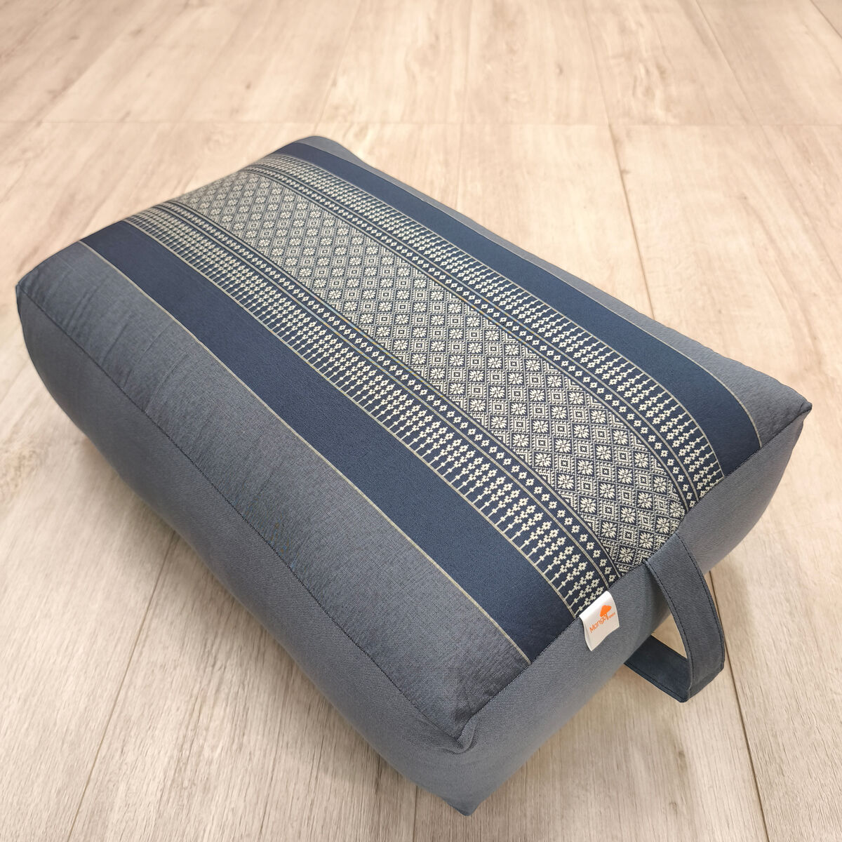 Oblong Meditation Cushion/ Yoga Bolster Prop Kapok Filled