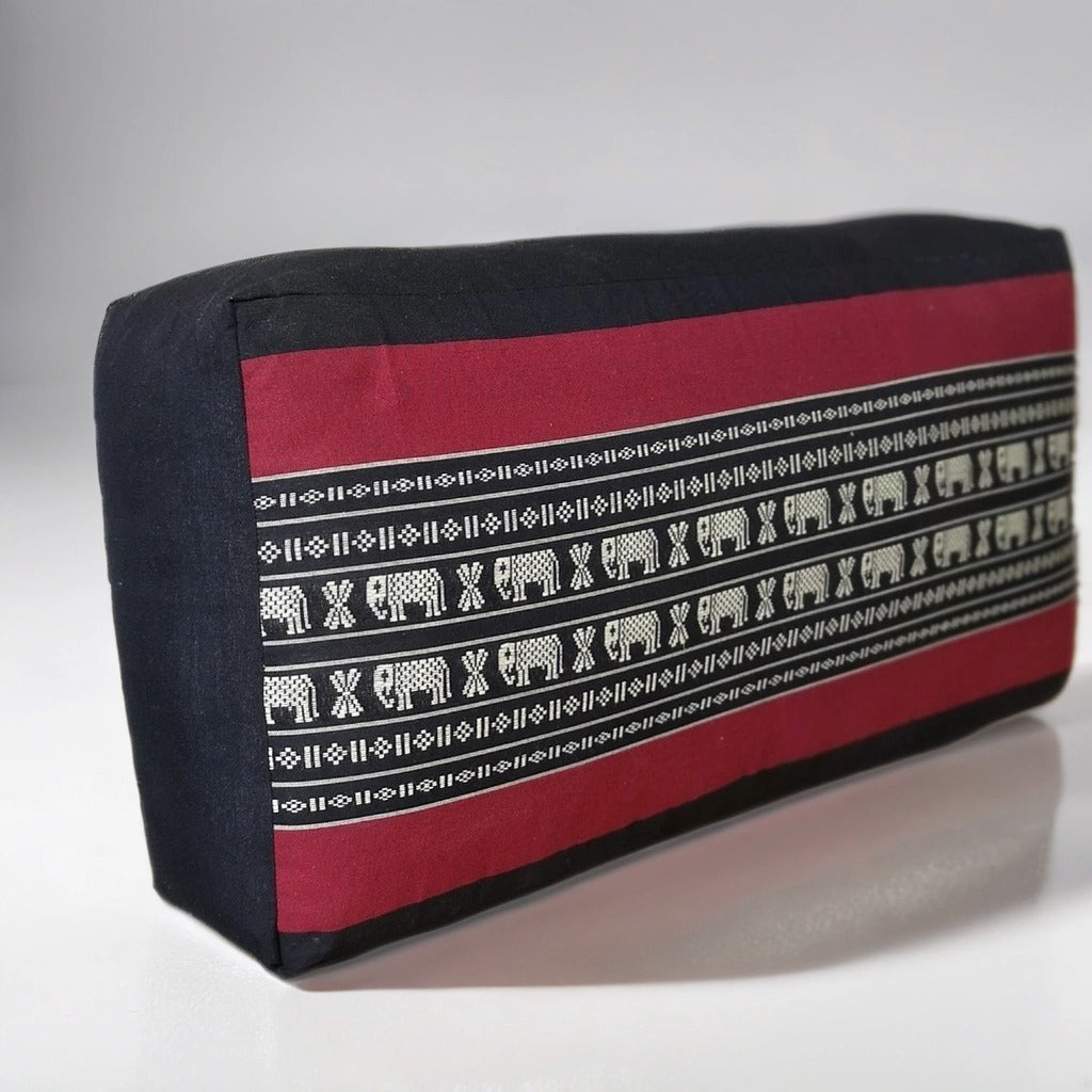 Oblong Meditation Cushion/ Yoga Bolster Prop Kapok Filled