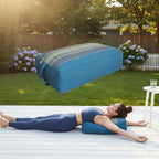 Oblong Meditation Cushion/ Yoga Bolster Prop Kapok Filled