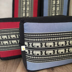 Oblong Meditation Cushion/ Yoga Bolster Prop Kapok Filled