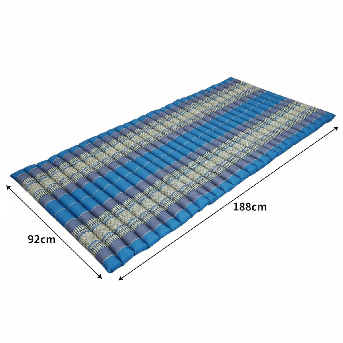 [188cm x 92cm] Aussie Single Size Roll Up Mattress/Camping Bed Blue