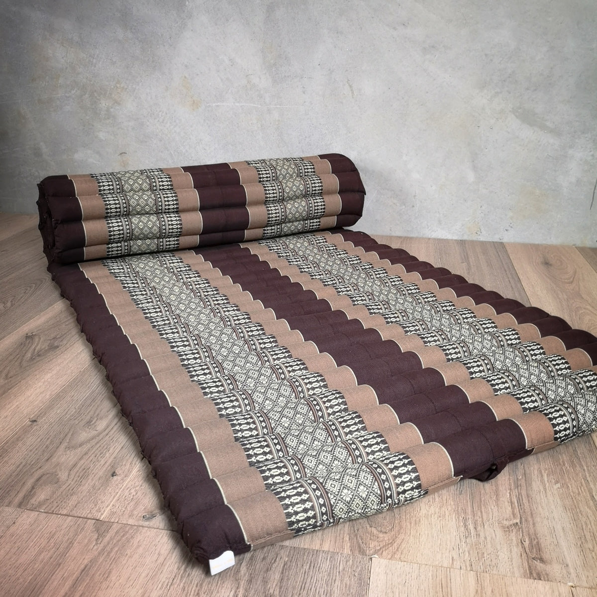 [180cm x 77cm] Roll Up Foldable Mattress Thai Kapok Filled Camping Bed