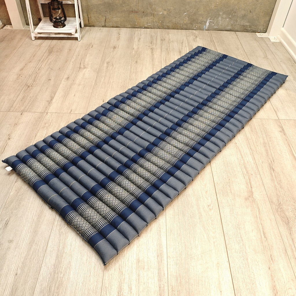 [180cm x 77cm] Roll Up Foldable Mattress Thai Kapok Filled Camping Bed
