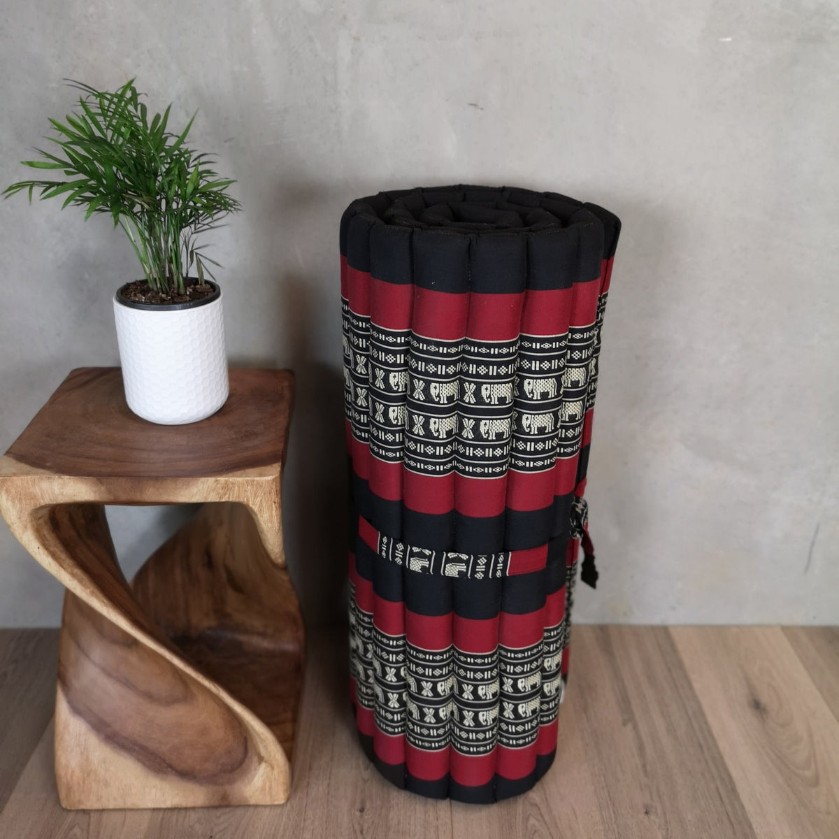 [180cm x 77cm] Roll Up Foldable Mattress Thai Kapok Filled Camping Bed
