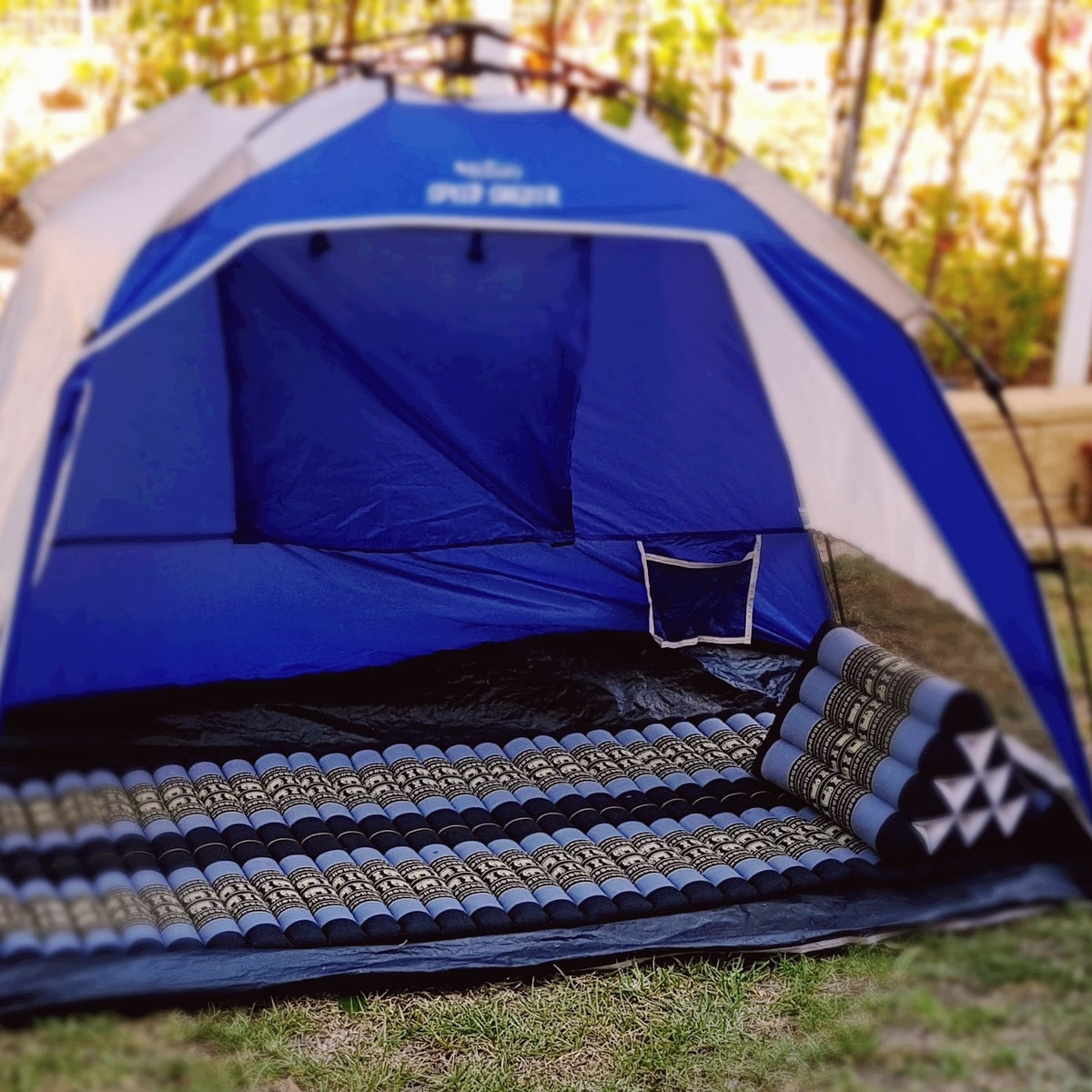 [180cm x 77cm] Roll Up Foldable Mattress Thai Kapok Filled Camping Bed