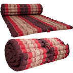 [180cm x 77cm] Roll Up Foldable Mattress Thai Kapok Filled Camping Bed