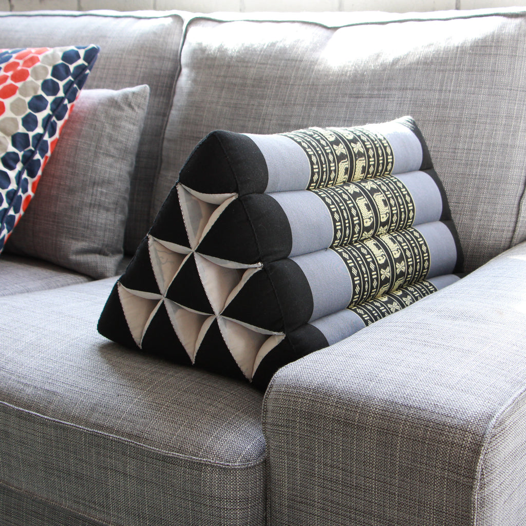 Thai Triangle Pillow Kapok Filled Triangular Backrest Chushion