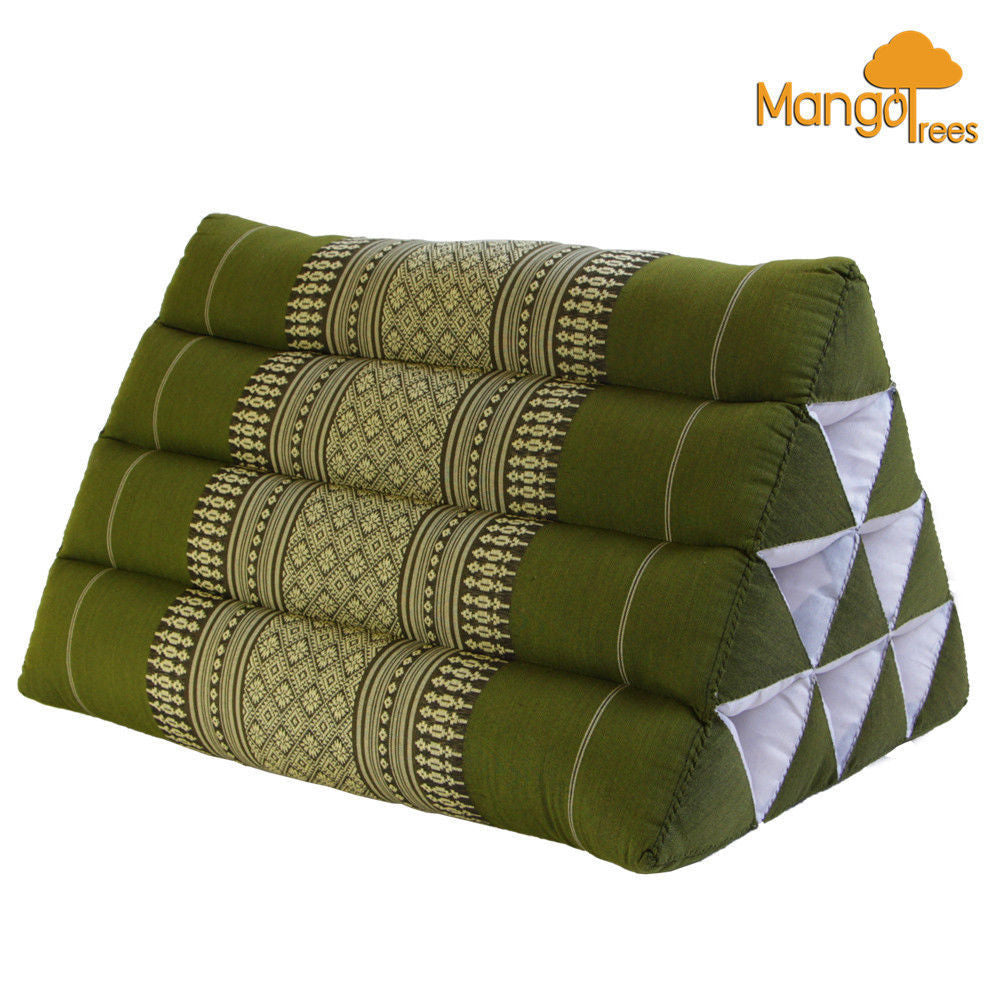 Thai Triangle Pillow Kapok Filled Triangular Backrest Chushion