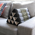 Thai Triangle Pillow Kapok Filled Triangular Backrest Chushion