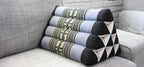 Thai Triangle Pillow Kapok Filled Triangular Backrest Chushion