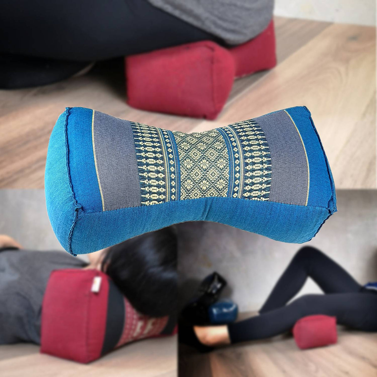 Bone Shape Neck Pillow/Meditation Cushion Kapok Filled