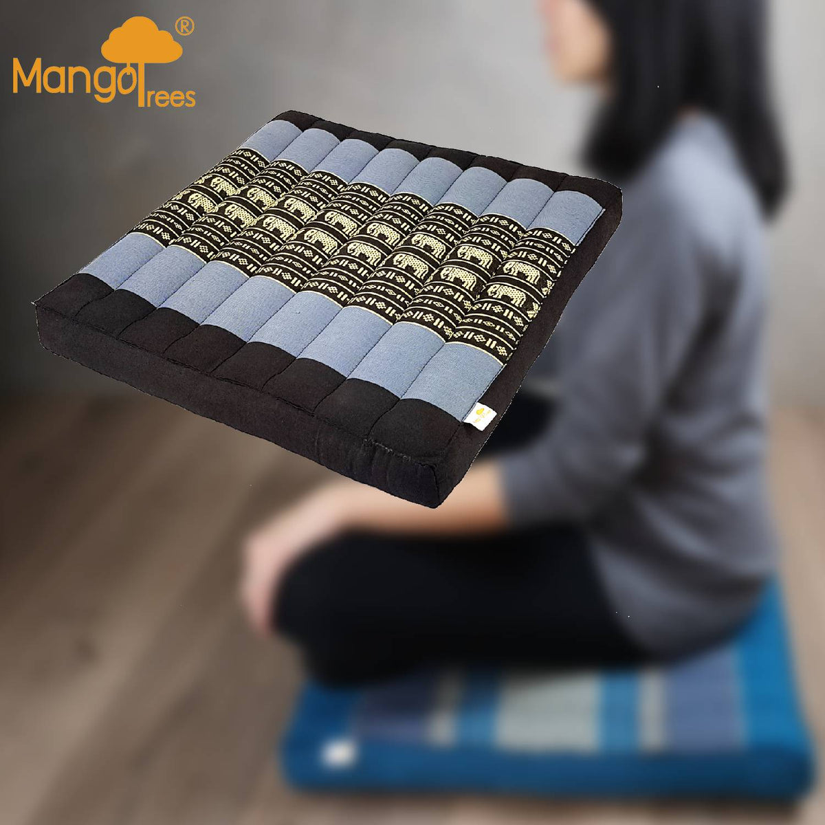 [50x50cm] Zabuton Meditation Floor Cushion Kapok Filled