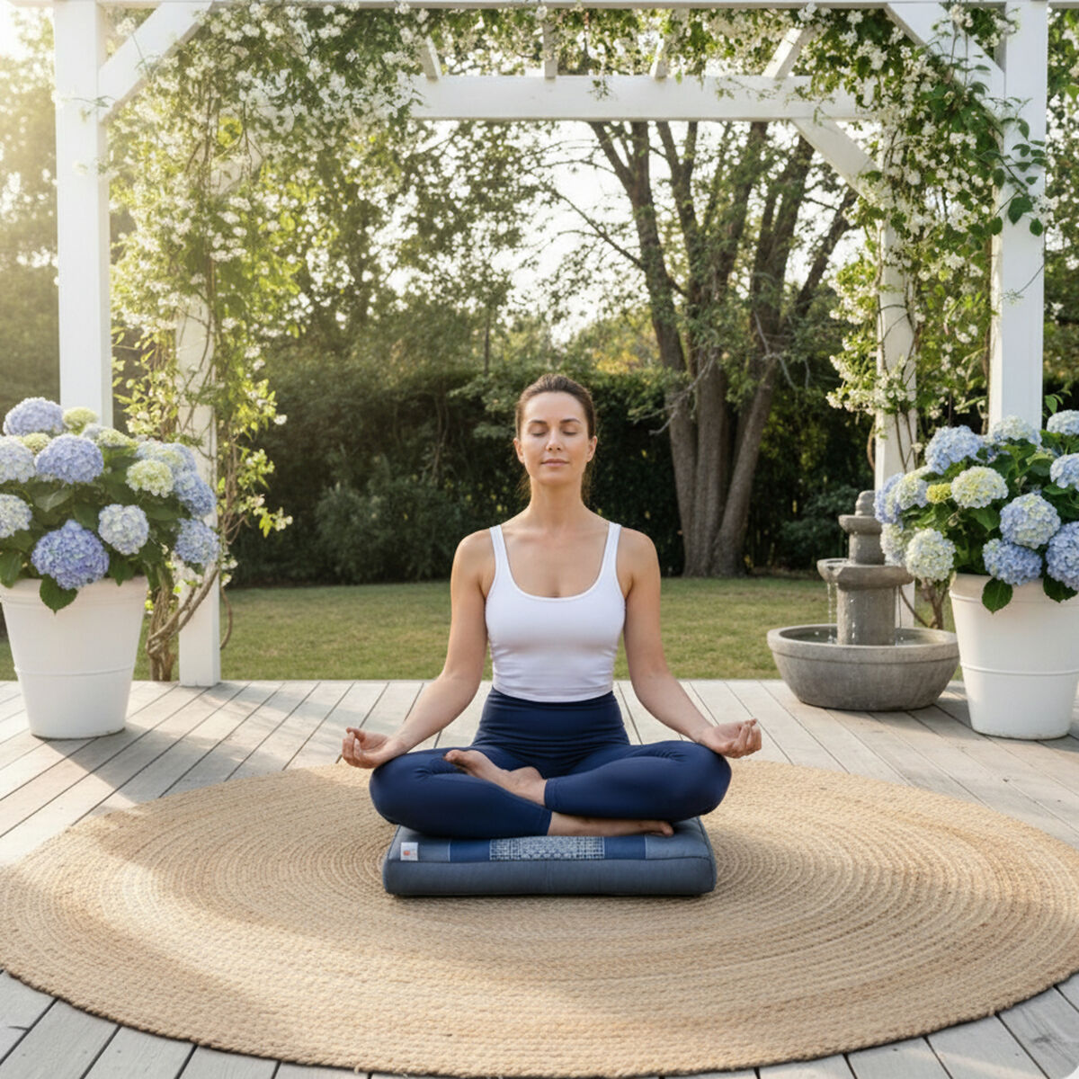 [50x50cm] Zabuton Meditation Floor Cushion Kapok Filled