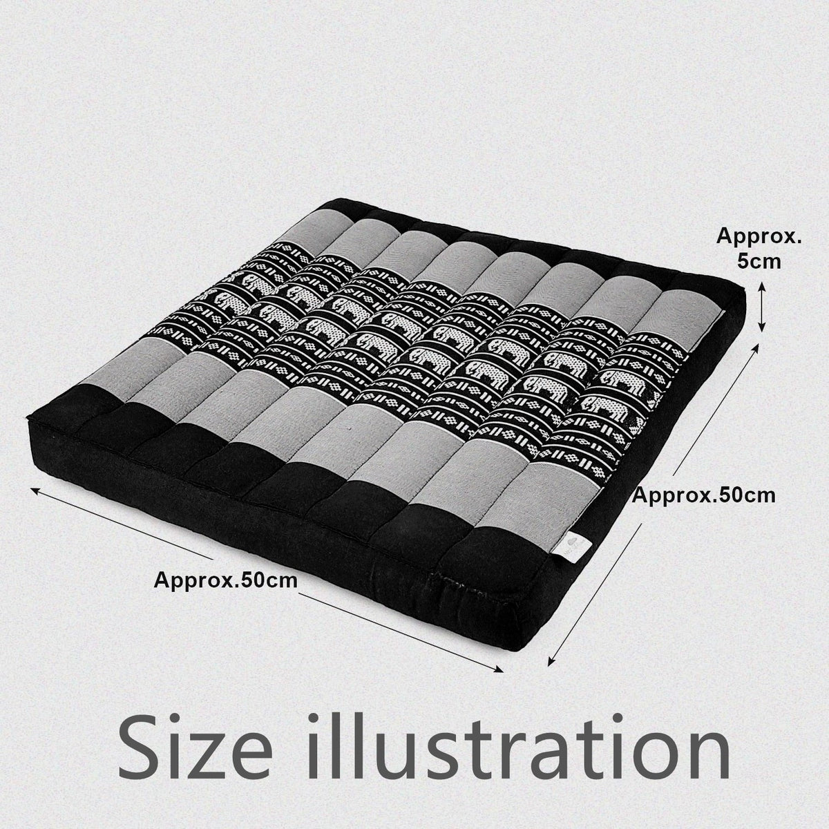 [50x50cm] Zabuton Meditation Floor Cushion Kapok Filled