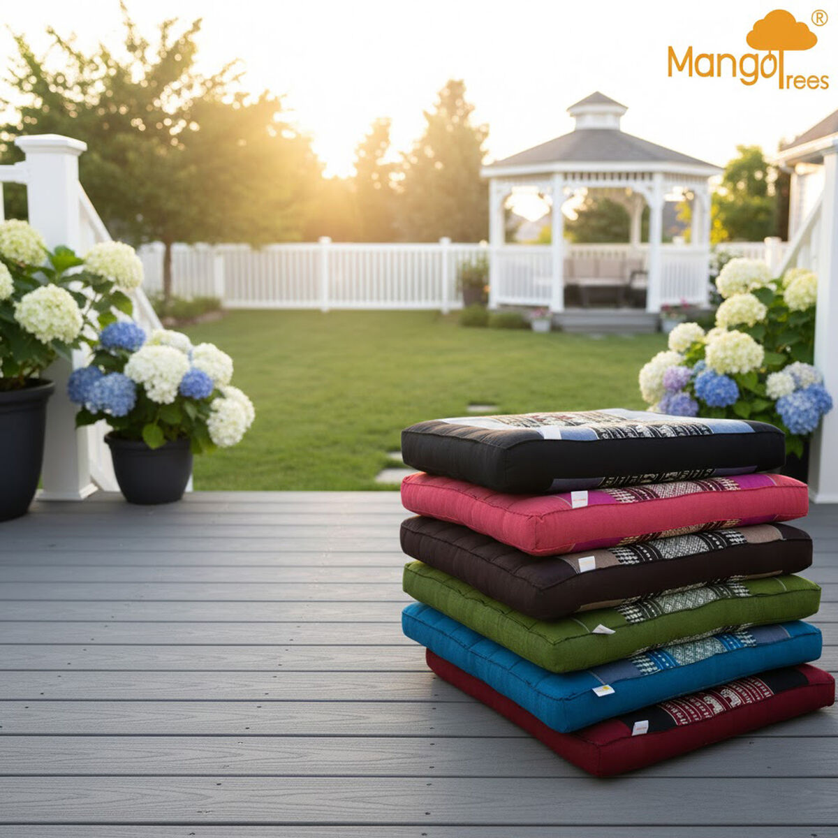 [50x50cm] Zabuton Meditation Floor Cushion Kapok Filled