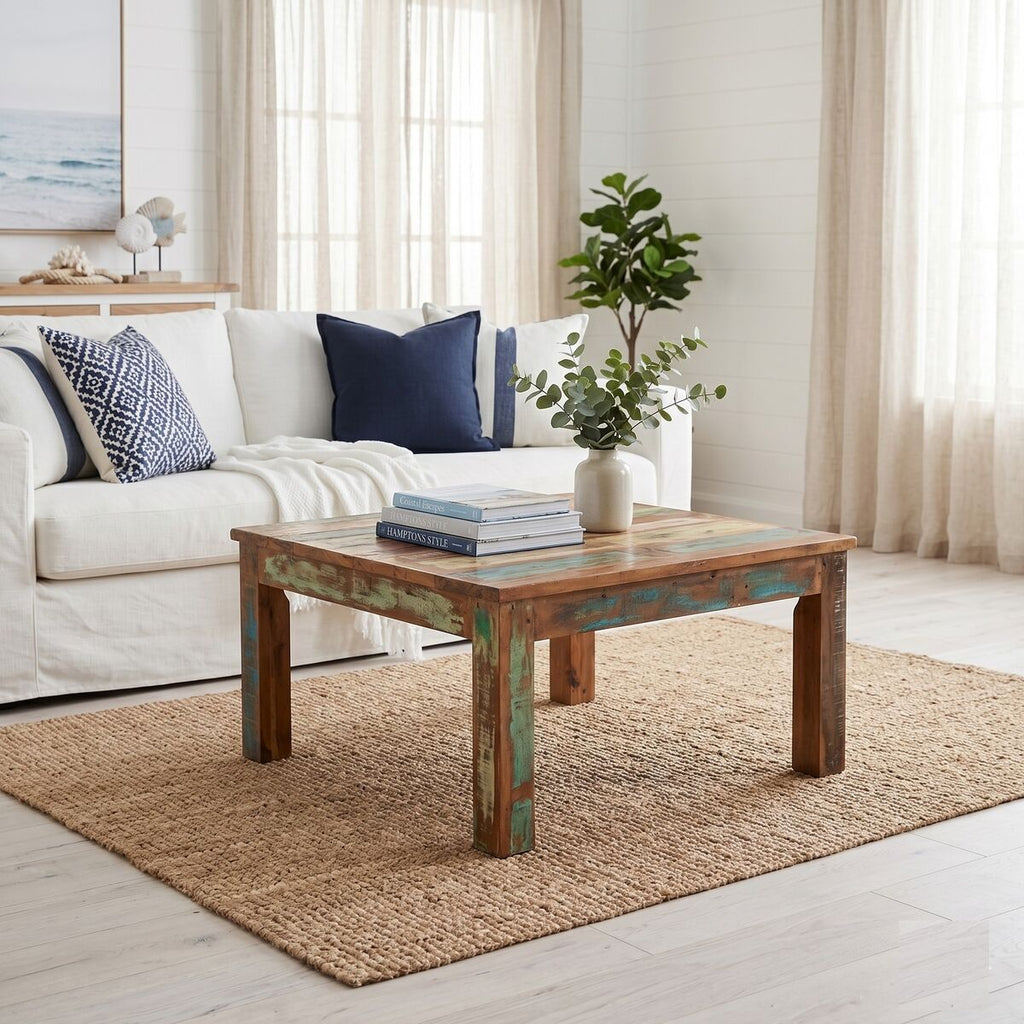 "Grevillea" Reclaimed Wood Coffee Table Rustic Finish