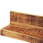 "Crestwood" Set of 2 Mango Wood Wall Shelves