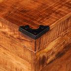 "Baggot" Short Wooden Storage Chest