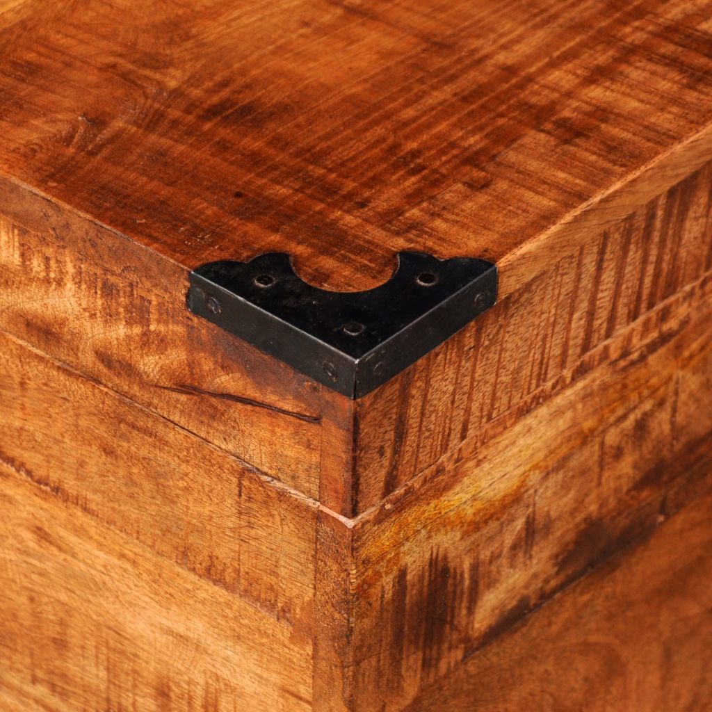 "Baggot" Short Wooden Storage Chest