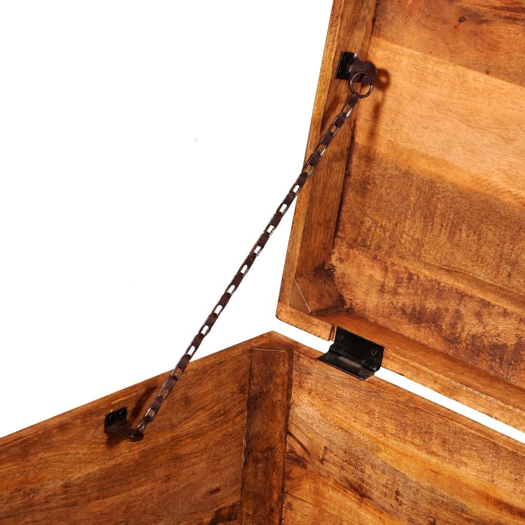 "Baggot" Short Wooden Storage Chest