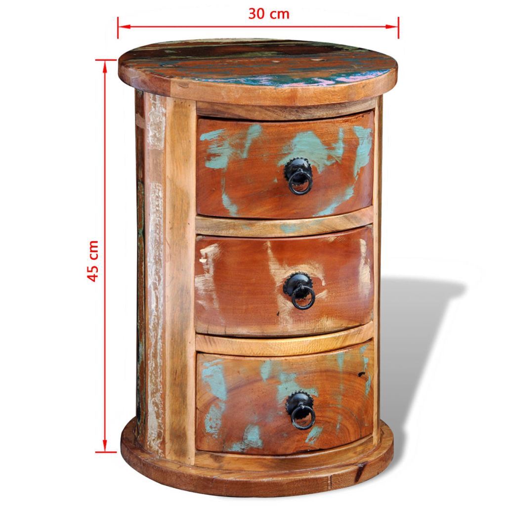 "Arndill" Wood Bedside Table Cabinet/End Table