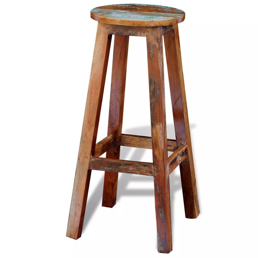 1x "Jasper" Wood Bar Stool