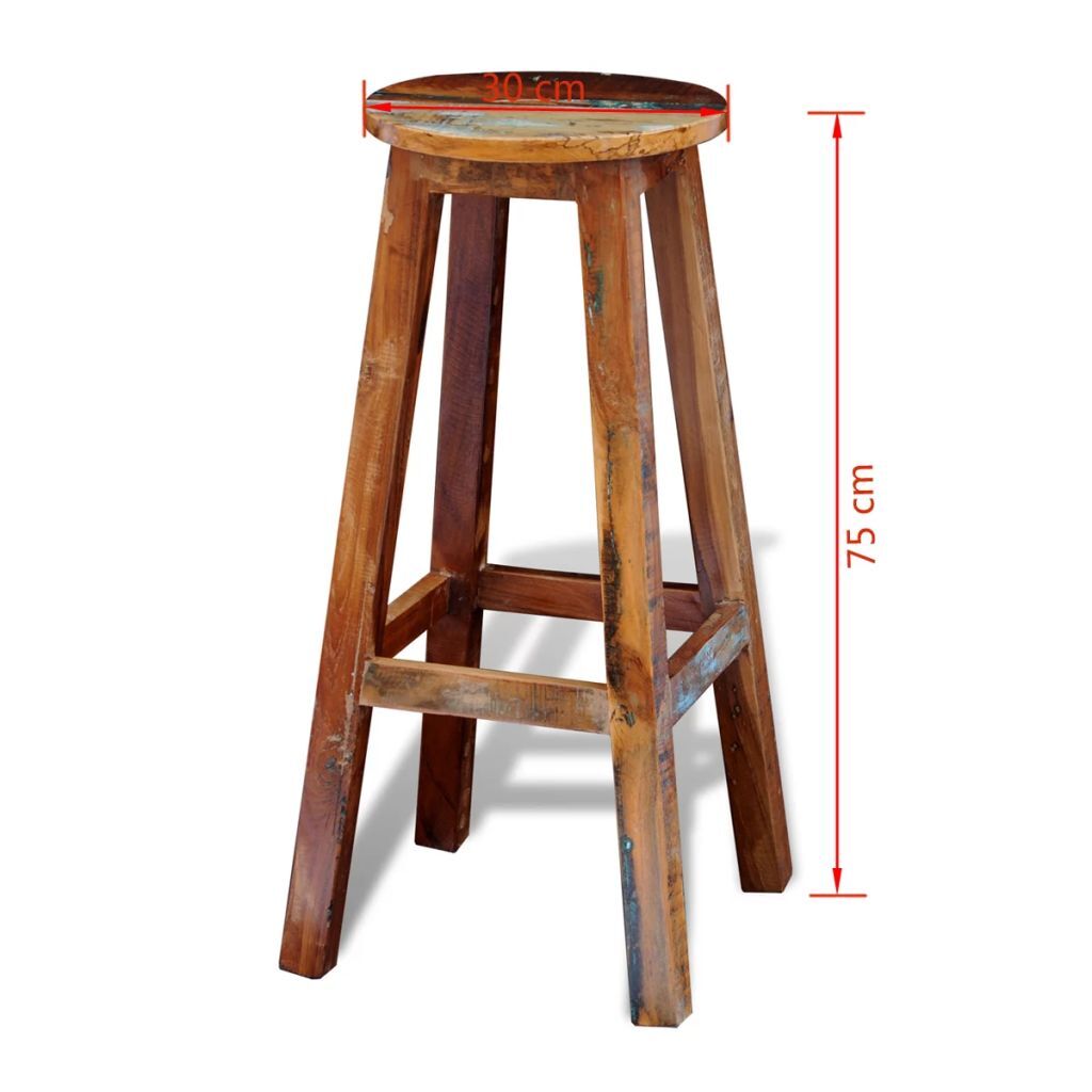 1x "Jasper" Wood Bar Stool