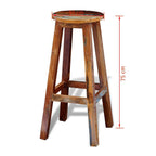 1x "Jasper" Wood Bar Stool