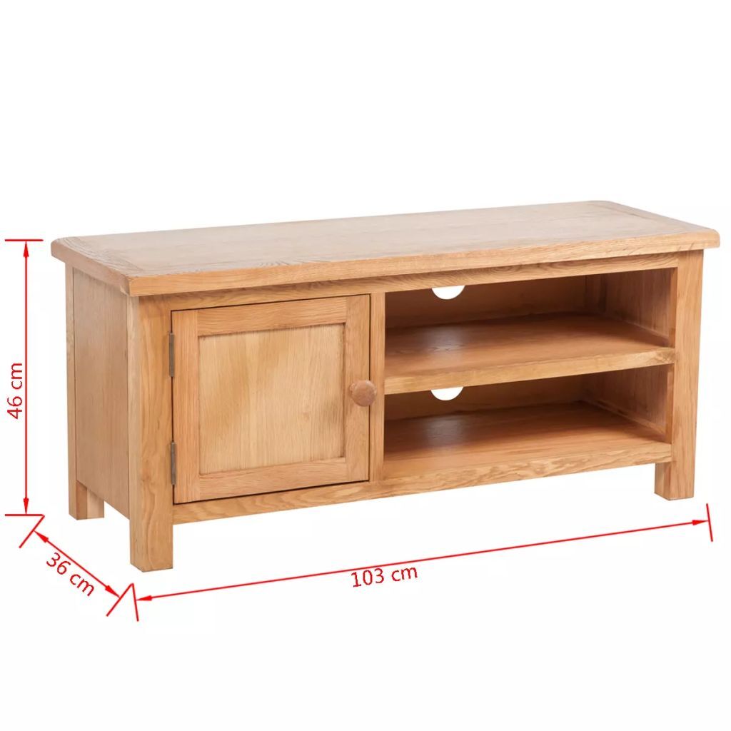 "Norham" Oak Wood TV Cabinet