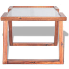 "Kanangra" Coffee Table Solid Acacia Wood Brown 100x50x40 cm