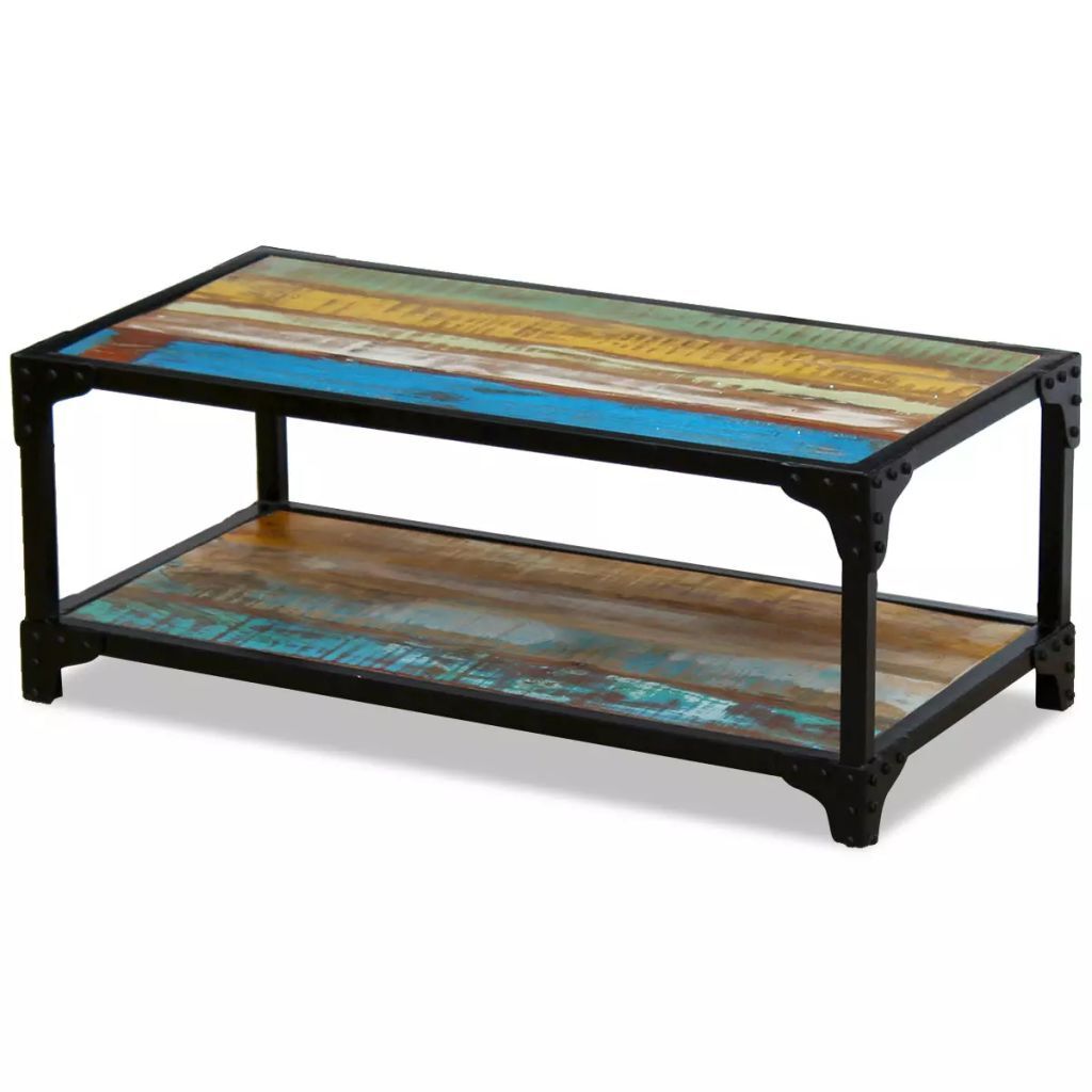 "Astoria Park" Solid Reclaimed Wood Coffee Table 90x45 cm