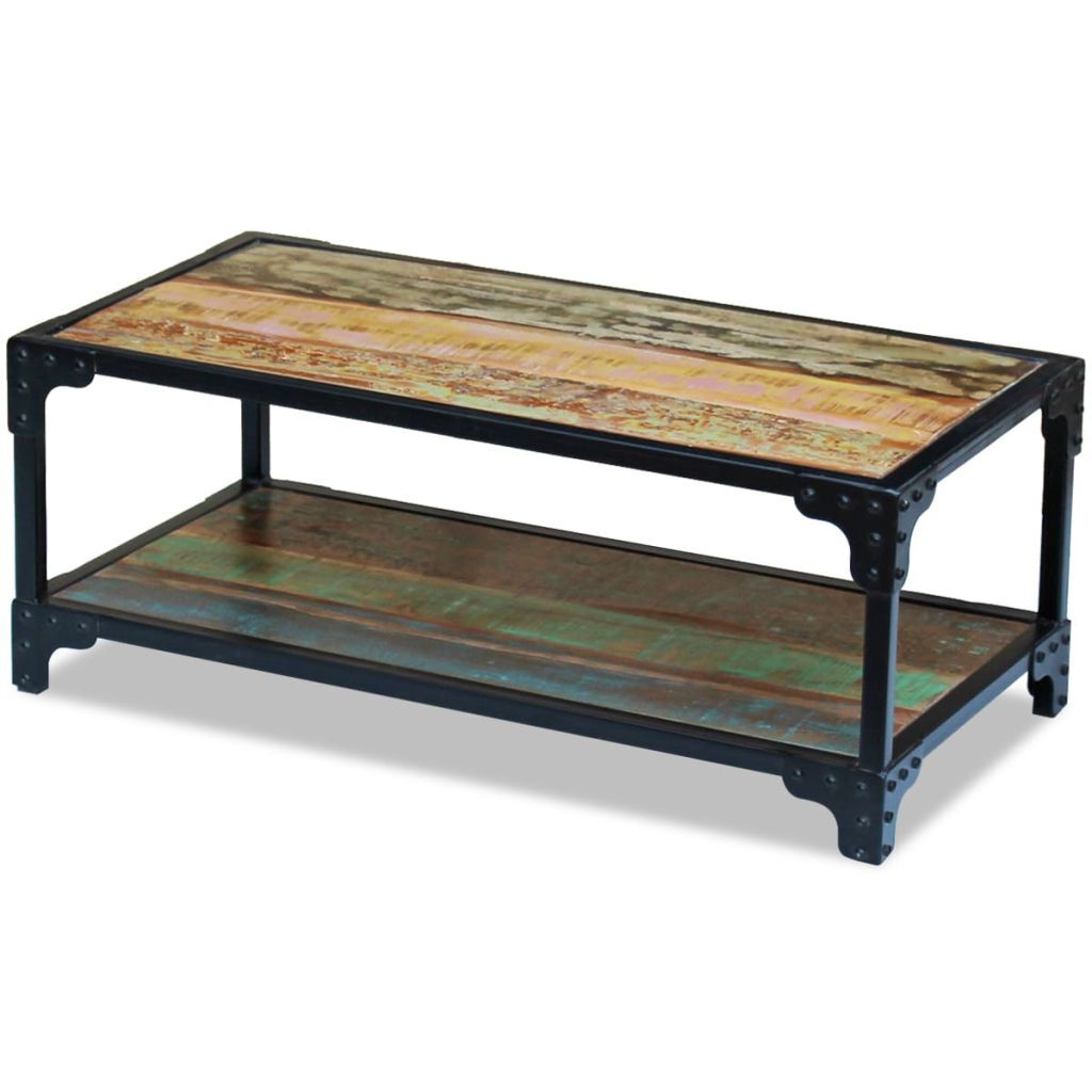 "Astoria Park" Solid Reclaimed Wood Coffee Table 90x45 cm